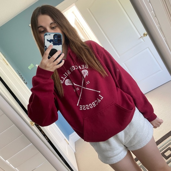 Red Beacon Hills Lacrosse Hoodie - Picture 2 of 6